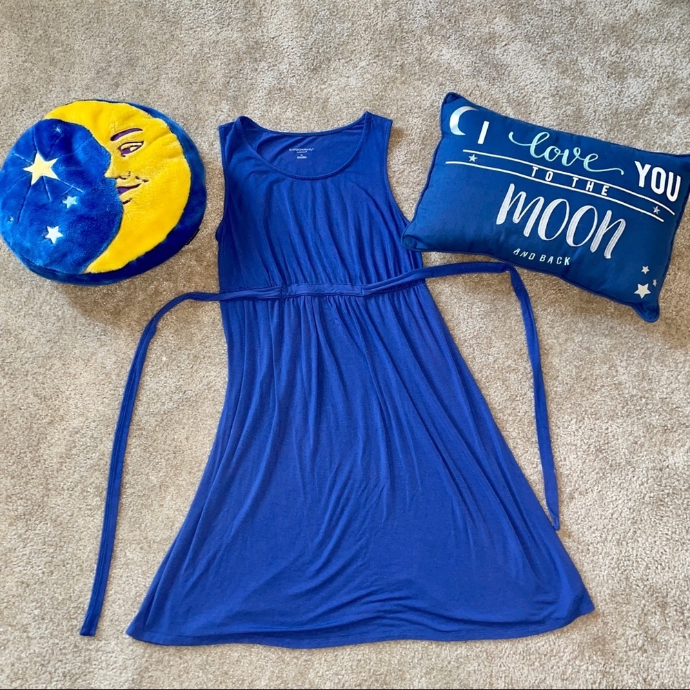 Royal blue, cool and comfy Maternity Dress